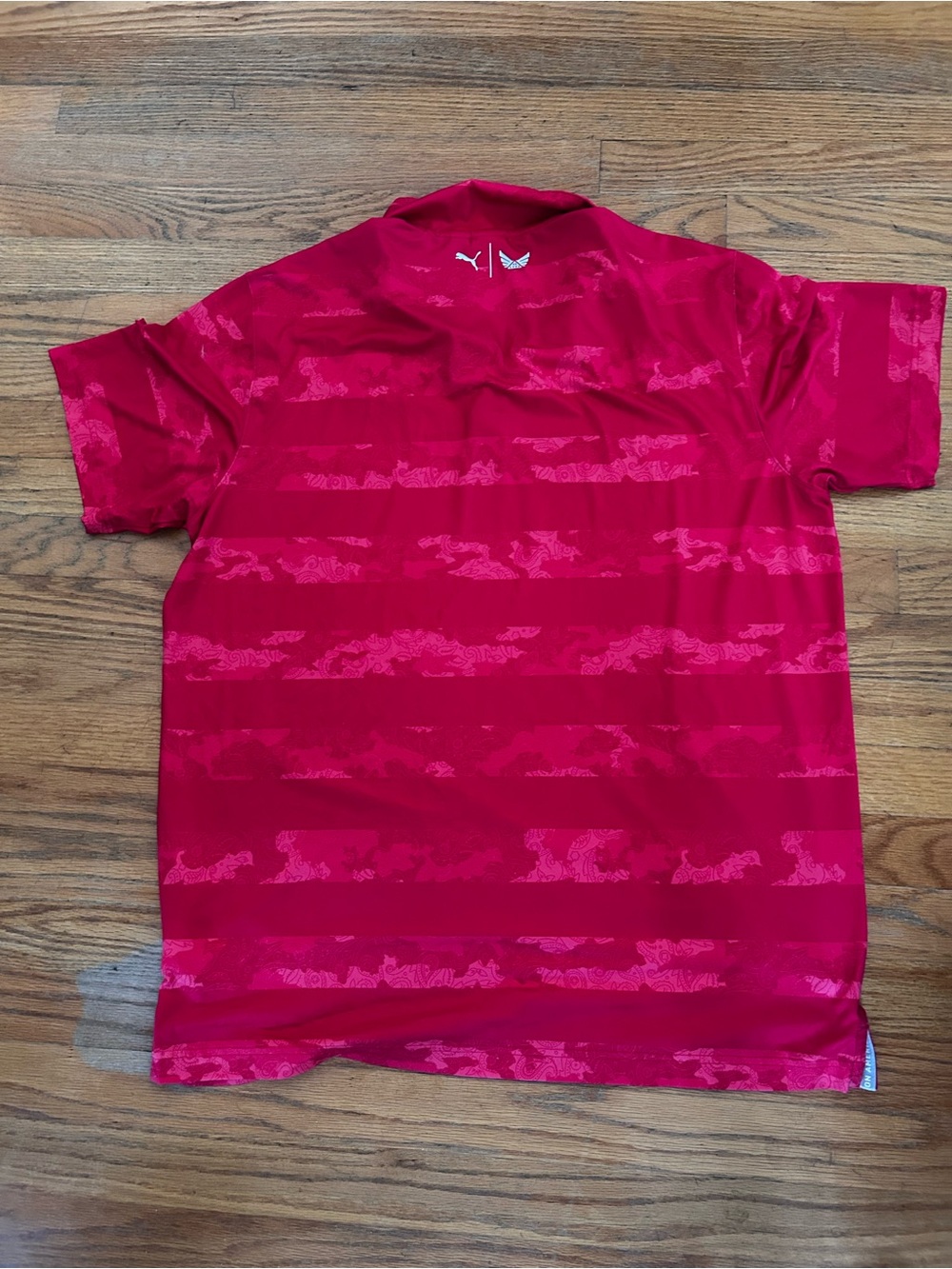 Puma Men's Bright Red Short-Sleeve Polo